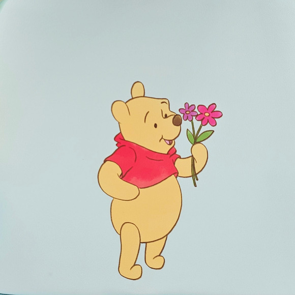 Loungefly Disney Winnie the Pooh Floral Pooh Bear & Friends Blue Mini Backpack - Picture 7 of 9